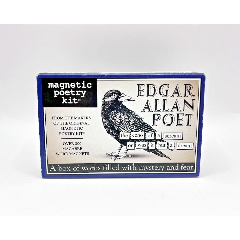 Edgar Allan Poe Poet Magnetic Poetry Kit By Dave Kapell Over 200 Magnets